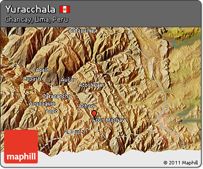 Satellite 3D Map of Yuracchala