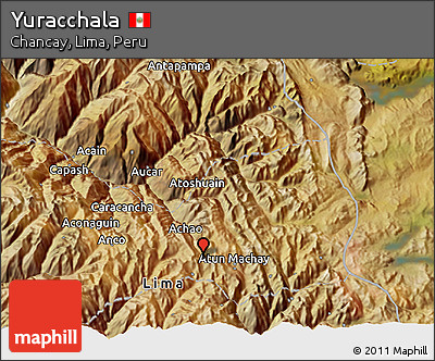 Satellite 3D Map of Yuracchala