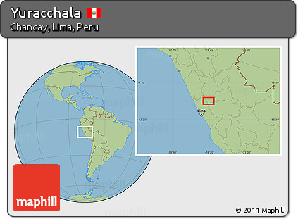 Savanna Style Location Map of Yuracchala