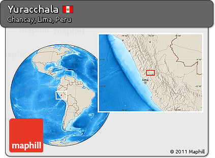Shaded Relief Location Map of Yuracchala