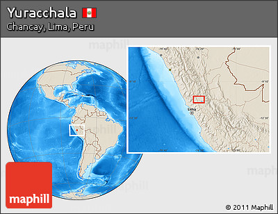 Shaded Relief Location Map of Yuracchala