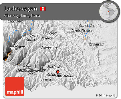 Physical Panoramic Map of Lachaccayan