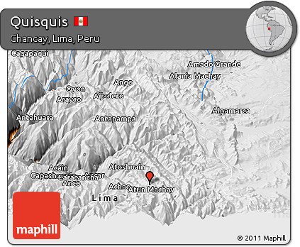 Physical Panoramic Map of Quisquis