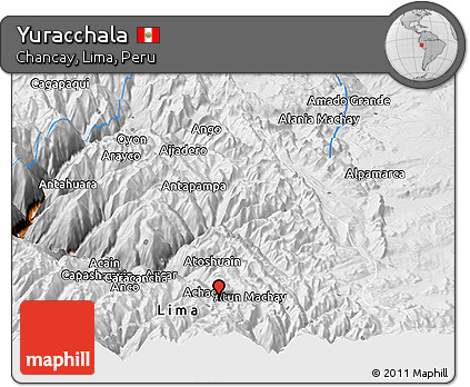 Physical Panoramic Map of Yuracchala