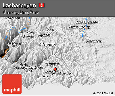 Physical Panoramic Map of Lachaccayan