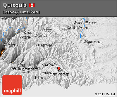 Physical Panoramic Map of Quisquis