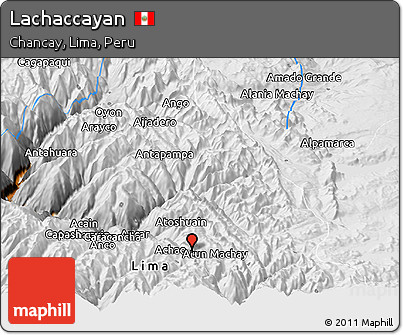 Physical Panoramic Map of Lachaccayan
