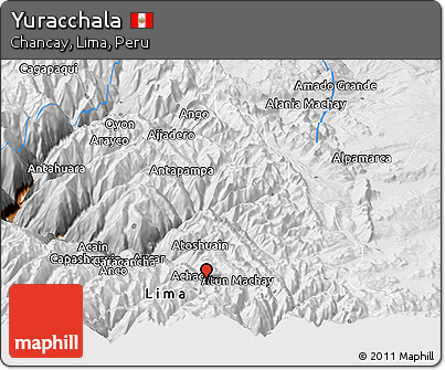 Physical Panoramic Map of Yuracchala