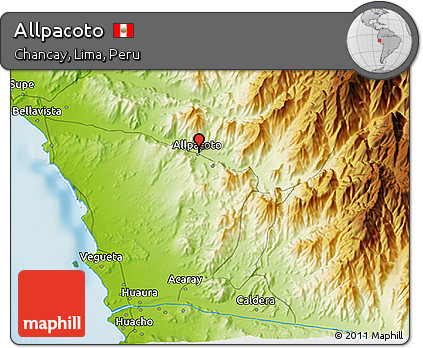 Physical 3D Map of Allpacoto