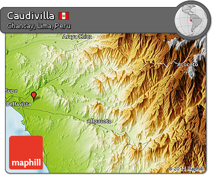 Physical 3D Map of Caudivilla