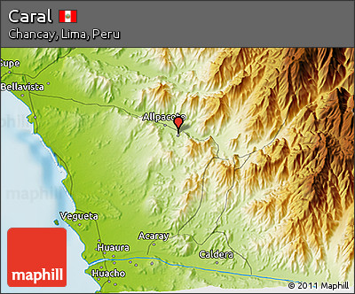 Physical 3D Map of Caral