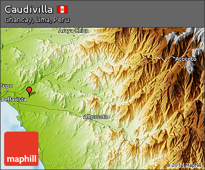 Physical 3D Map of Caudivilla