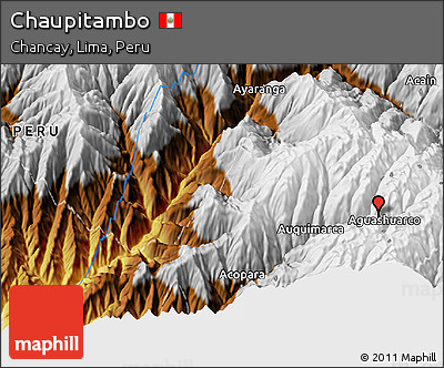 Physical 3D Map of Chaupitambo