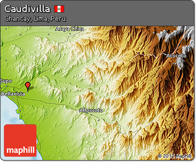 Physical 3D Map of Caudivilla