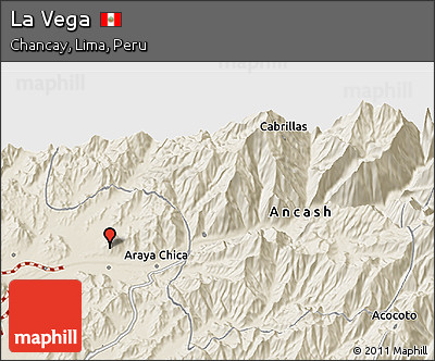 Shaded Relief 3D Map of La Vega