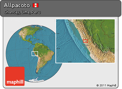 Satellite Location Map of Allpacoto