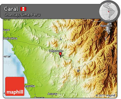 Physical Map of Caral