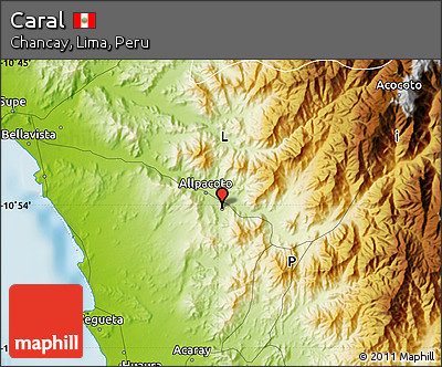Physical Map of Caral
