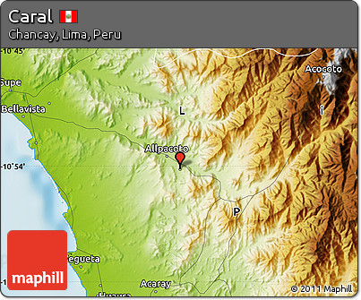 Physical Map of Caral