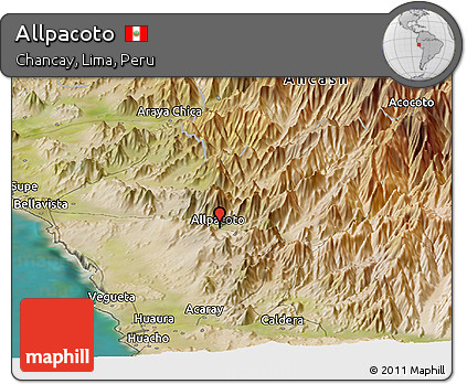 Satellite Panoramic Map of Allpacoto