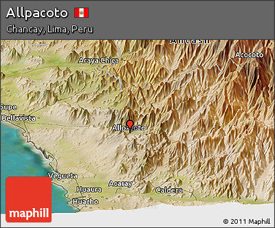 Satellite Panoramic Map of Allpacoto