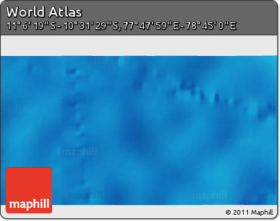 Shaded Relief 3D Map of the Area around 10° 48' 54" S, 78° 16' 30" E