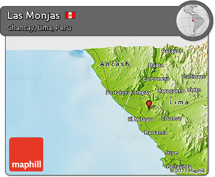 Physical 3D Map of Las Monjas