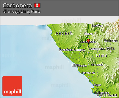 Physical 3D Map of Carbonera
