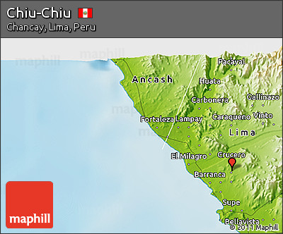 Physical 3D Map of Chiu-Chiu
