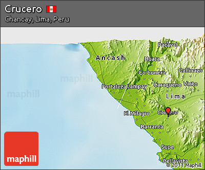 Physical 3D Map of Crucero