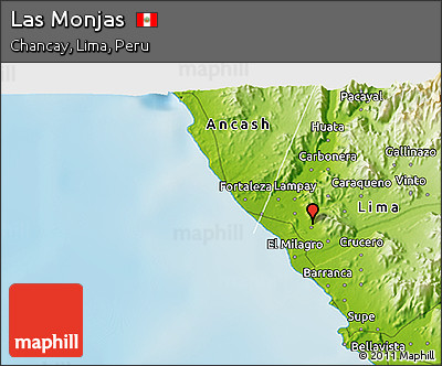 Physical 3D Map of Las Monjas