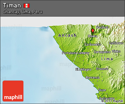 Physical 3D Map of Timan