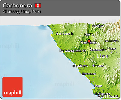 Physical 3D Map of Carbonera