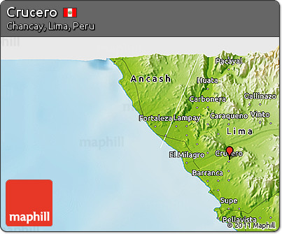 Physical 3D Map of Crucero
