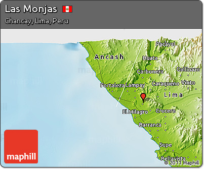 Physical 3D Map of Las Monjas