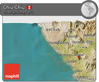 Satellite 3D Map of Chiu-Chiu