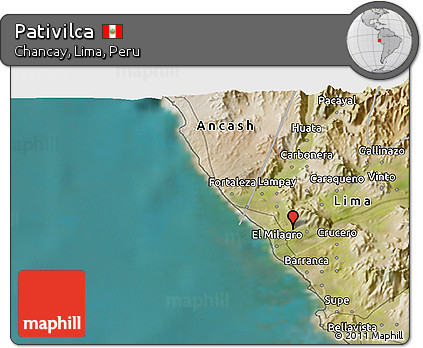 Satellite 3D Map of Pativilca