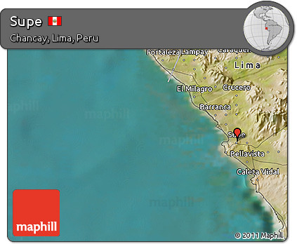 Satellite 3D Map of Supe
