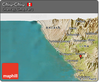 Satellite 3D Map of Chiu-Chiu
