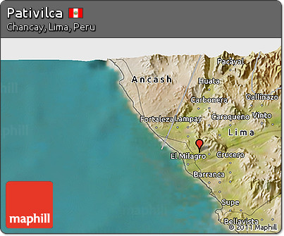 Satellite 3D Map of Pativilca