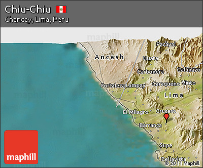 Satellite 3D Map of Chiu-Chiu
