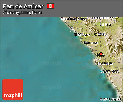 Satellite 3D Map of Pan De Azúcar