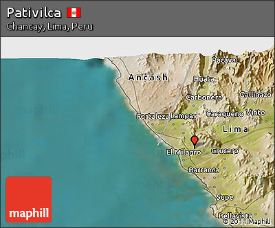 Satellite 3D Map of Pativilca