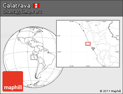 Blank Location Map of Calatrava