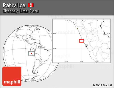 Blank Location Map of Pativilca