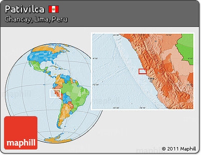 Political Location Map of Pativilca