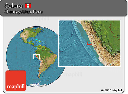 Satellite Location Map of Calera
