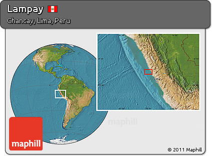 Satellite Location Map of Lampay