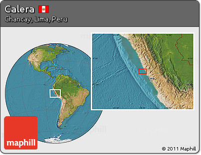 Satellite Location Map of Calera