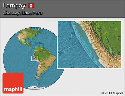 Satellite Location Map of Lampay